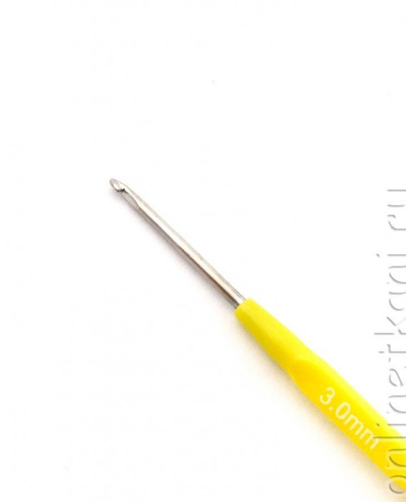 Крючок для вязания 3.0 мм 014 цвет желтый картинка 1