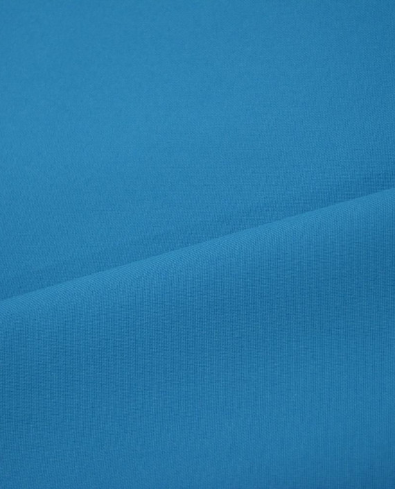 Ткань Габардин "Насыщенный голубой" 0020 цвет голубой картинка 1