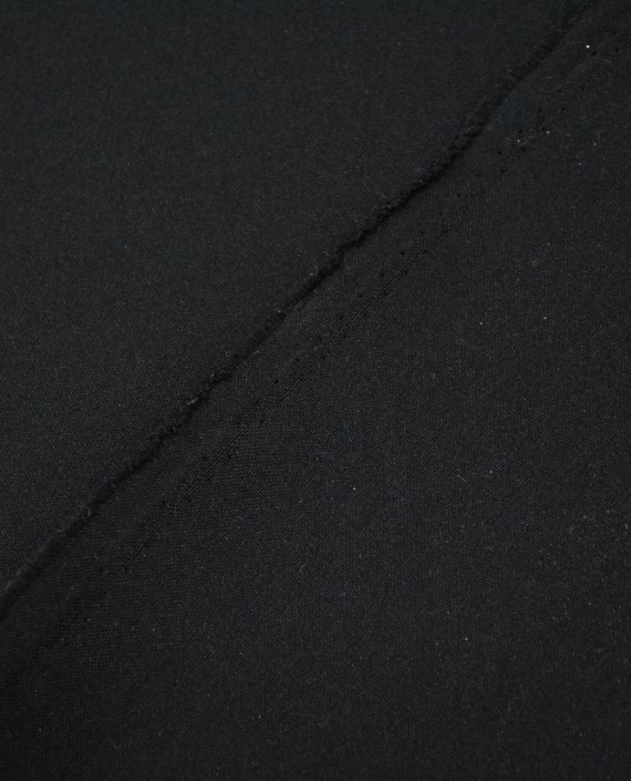 Ткань Габардин "Черный" 0008 цвет черный картинка 2