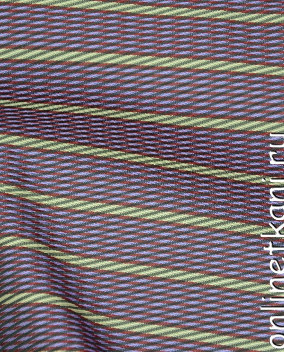 Ткань Жаккард 0003 цвет сиреневый в полоску картинка