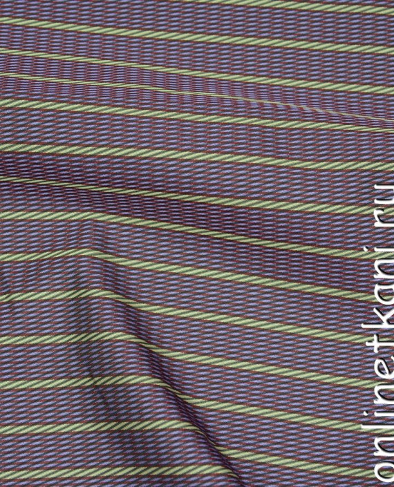 Ткань Жаккард 0003 цвет сиреневый в полоску картинка 2