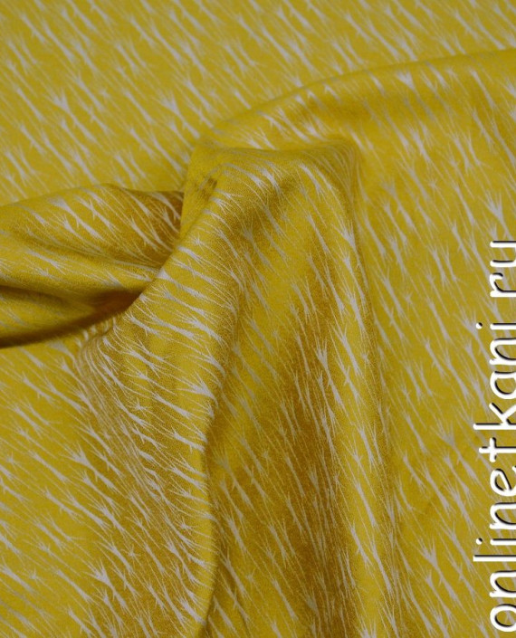 Ткань Жаккард 0004 цвет желтый анималистический картинка 1