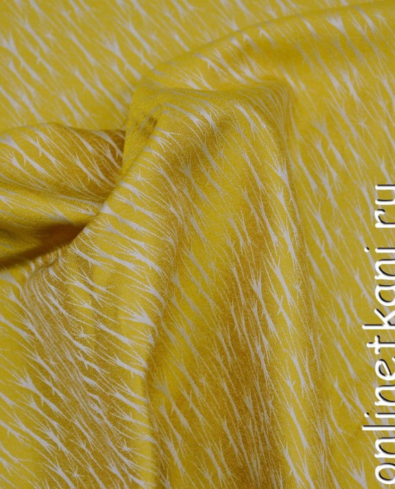 Ткань Жаккард 0004 цвет желтый анималистический картинка 2