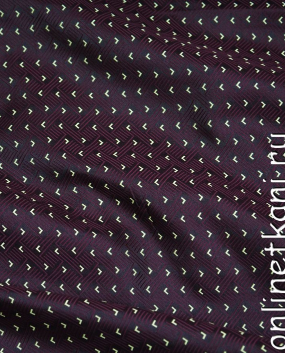 Ткань Жаккард 0011 цвет фиолетовый абстрактный картинка