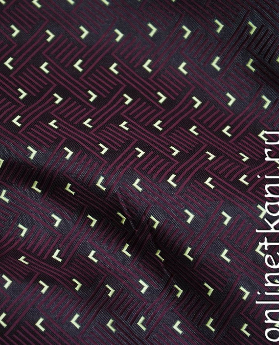 Ткань Жаккард 0011 цвет фиолетовый абстрактный картинка 1