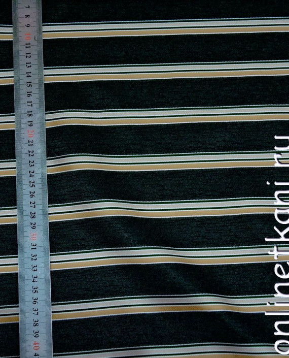 Ткань Жаккард 0022 цвет черный в полоску картинка 2