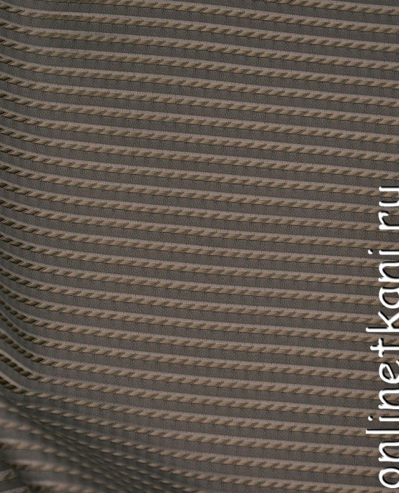 Ткань Жаккард 0025 цвет коричневый геометрический картинка