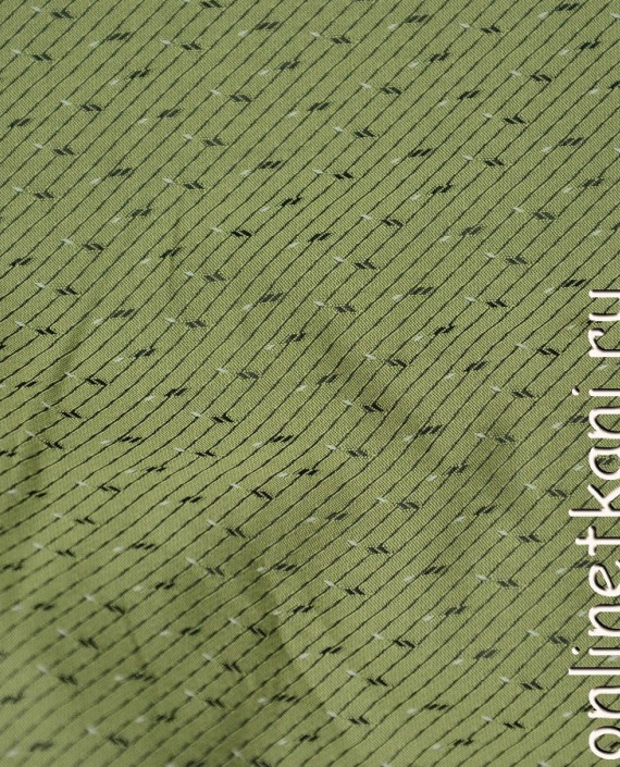 Ткань Жаккард 0035 цвет зеленый абстрактный картинка 1