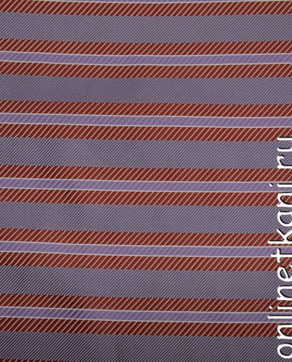 Ткань Жаккард 0046 цвет сиреневый в полоску картинка 1