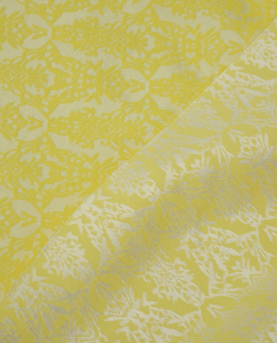 Ткань Жаккард 0066 цвет желтый абстрактный картинка 1