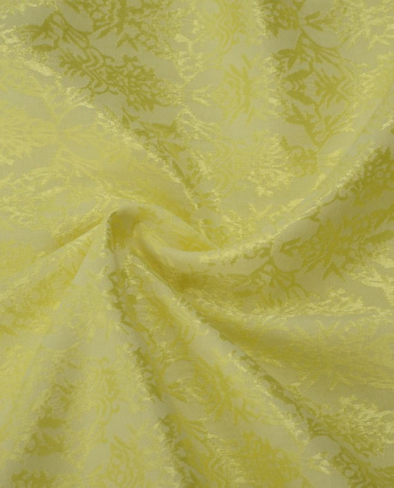 Ткань Жаккард 0067 цвет желтый абстрактный картинка