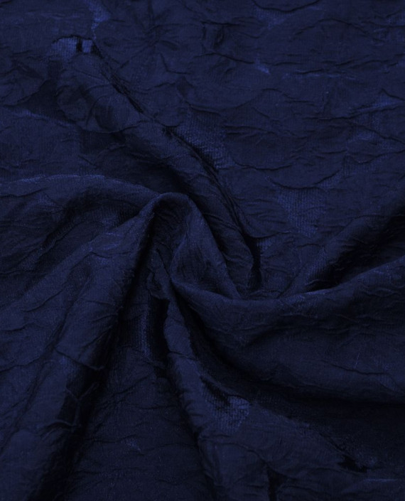 Ткань Жаккард 0069 цвет синий абстрактный картинка