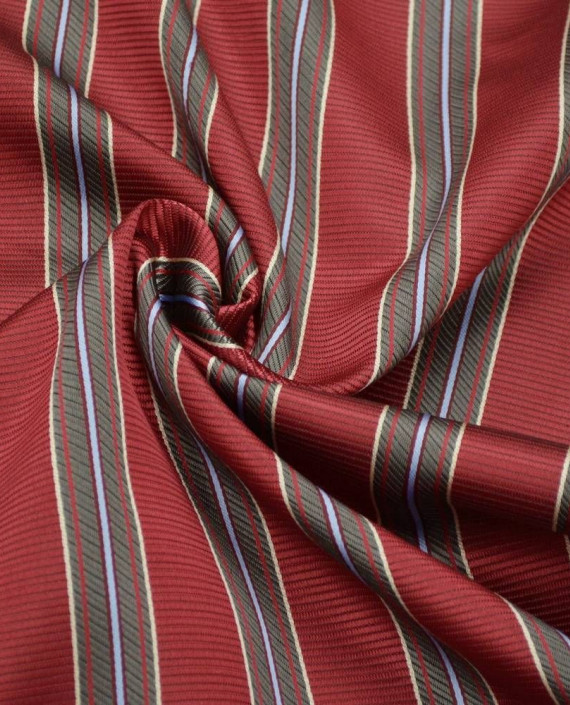 Ткань Жаккард 0073 цвет бордовый в полоску картинка