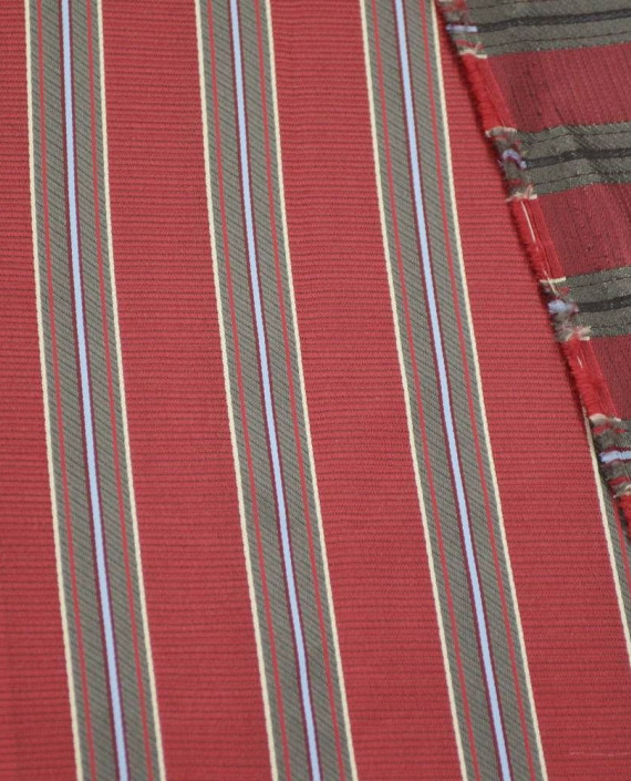Ткань Жаккард 0073 цвет бордовый в полоску картинка 1