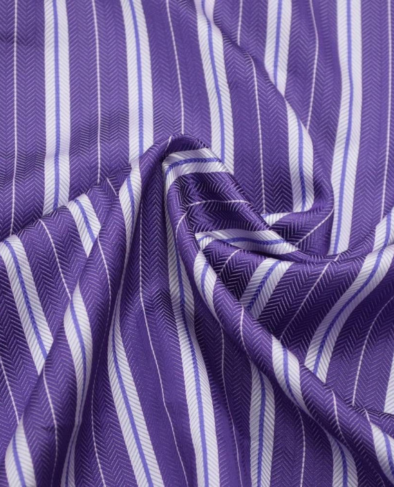 Ткань Жаккард 0076 цвет фиолетовый в полоску картинка