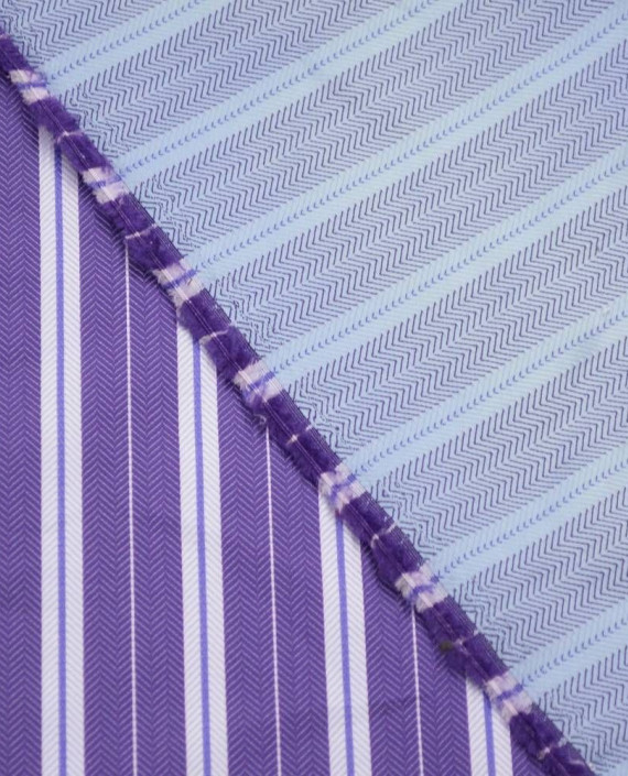 Ткань Жаккард 0076 цвет фиолетовый в полоску картинка 1