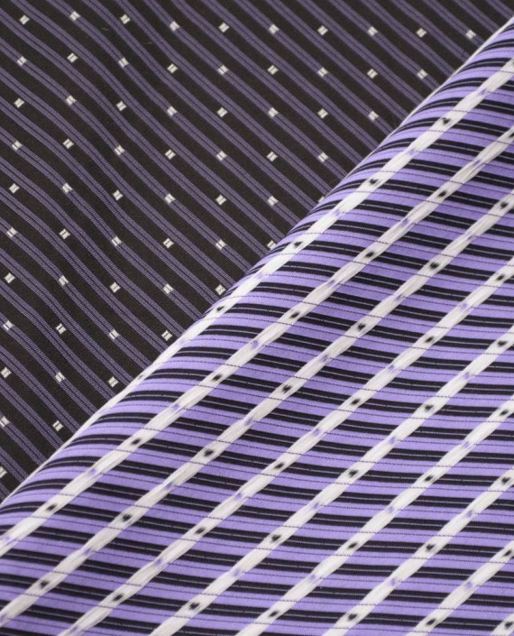 Ткань Жаккард 0117 цвет фиолетовый в горошек картинка 2