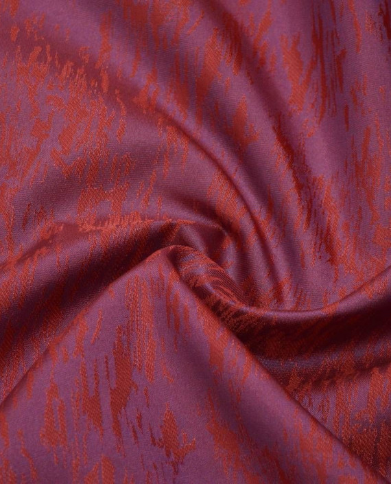 Ткань Жаккард 0125 цвет малиновый цветочный картинка