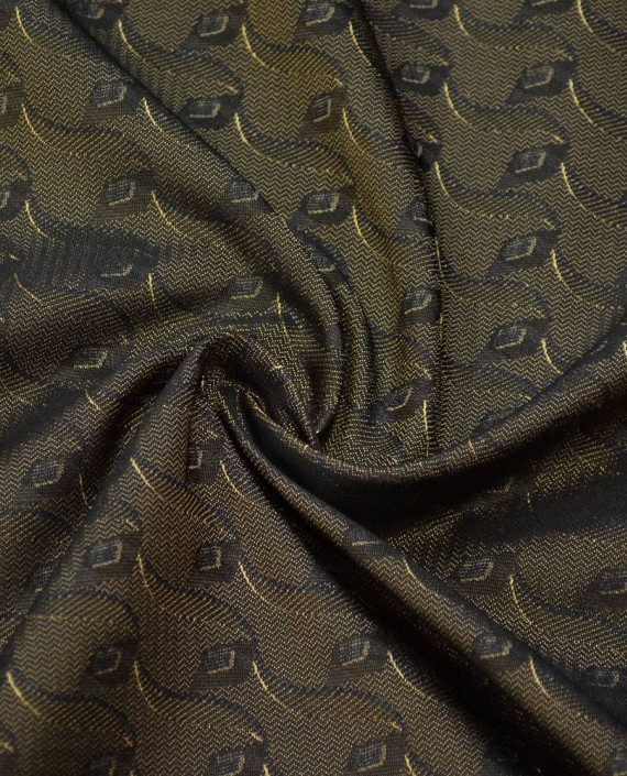 Ткань Жаккард 0126 цвет коричневый абстрактный картинка