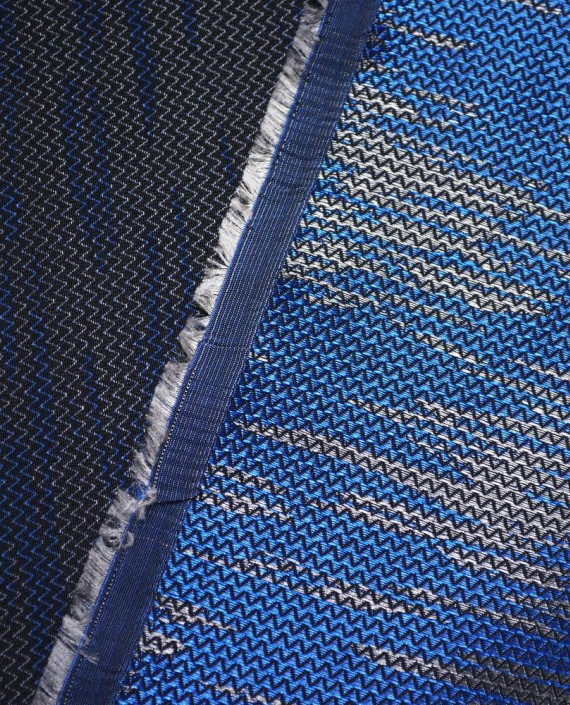 Ткань Жаккард 0137 цвет синий картинка 2