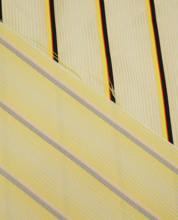Ткань Жаккард 0141 цвет желтый в полоску картинка 2
