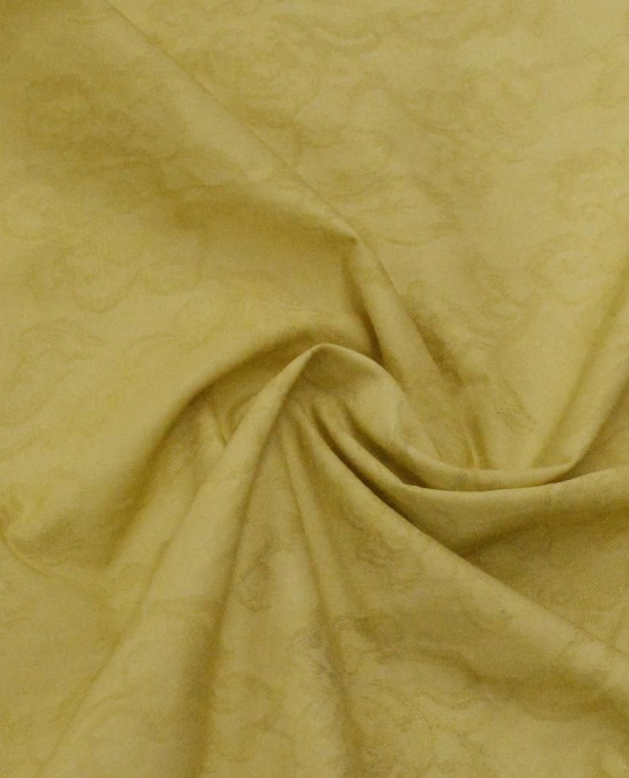 Ткань Жаккард 0152 цвет желтый цветочный картинка