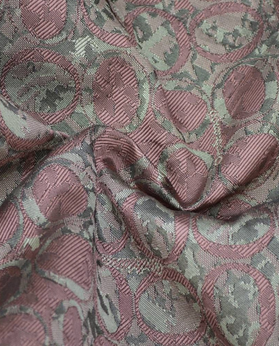 Ткань Жаккард 0165 цвет розовый геометрический картинка