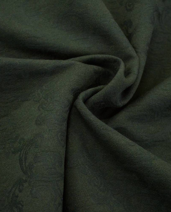 Ткань Жаккард 0176 цвет зеленый абстрактный картинка