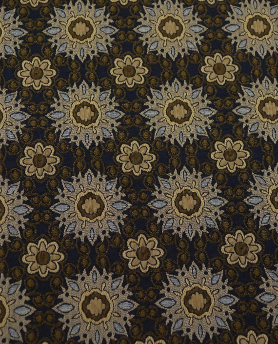 Ткань Жаккард Хлопковый 0198 цвет разноцветный цветочный картинка