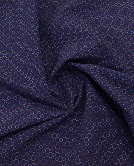 Ткань Жаккард Хлопковый 0204 цвет синий геометрический картинка