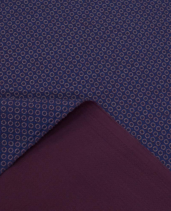 Ткань Жаккард Хлопковый 0204 цвет синий геометрический картинка 2