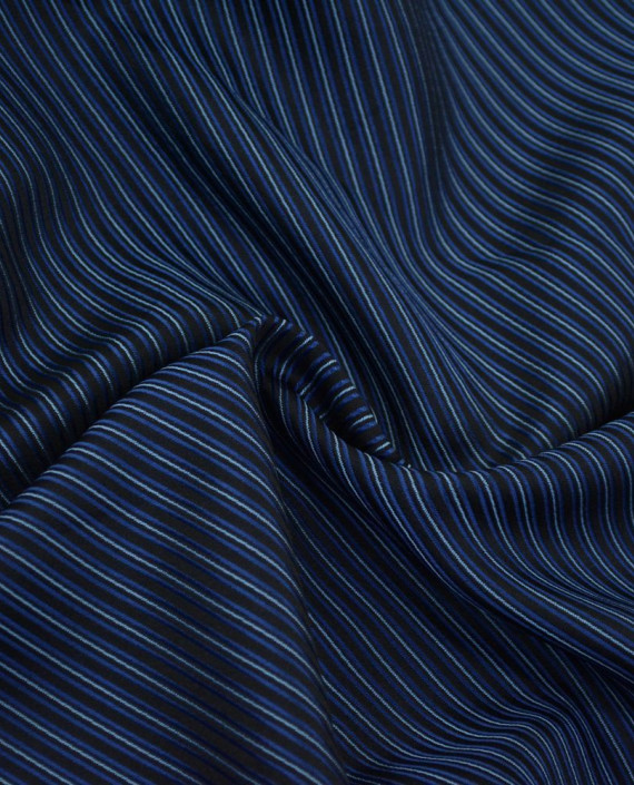Жаккард Полиэстер 0209 цвет синий полоска картинка