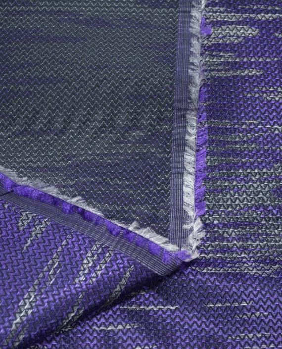 Жаккард 0222 цвет фиолетовый абстрактный картинка 2