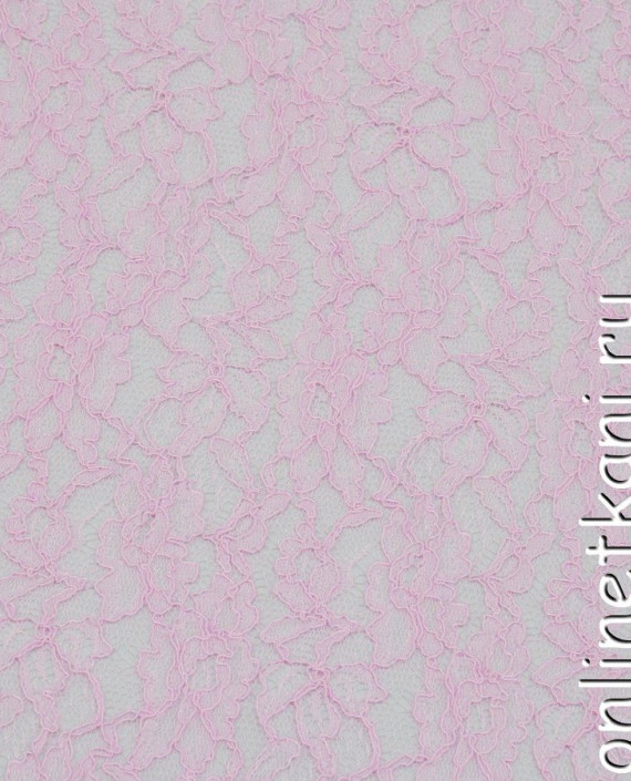 Ткань Гипюр 312 цвет розовый абстрактный картинка