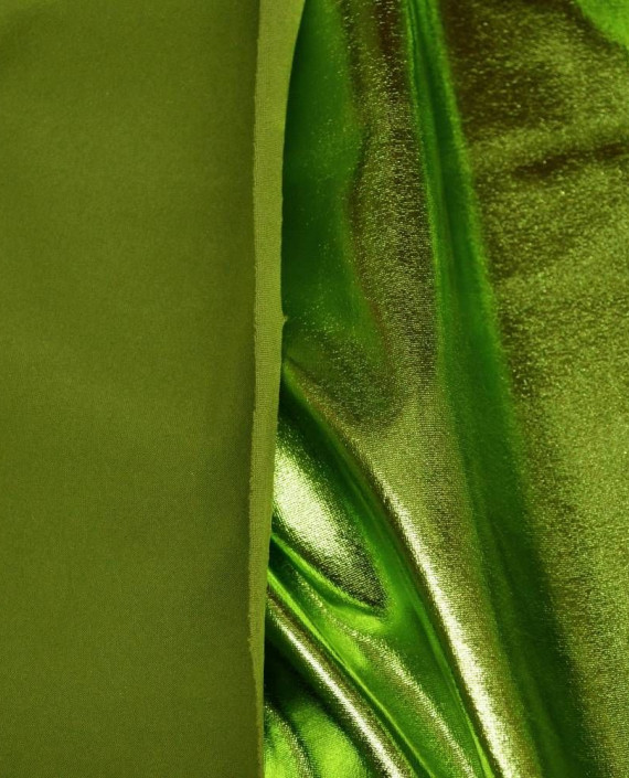 Ткань Голограмма 064 цвет зеленый картинка 2