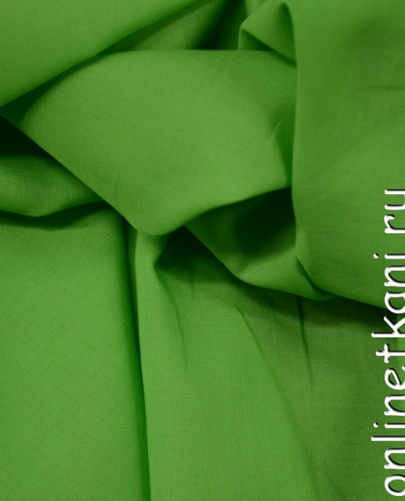 Ткань Батист 0002 цвет зеленый картинка 1