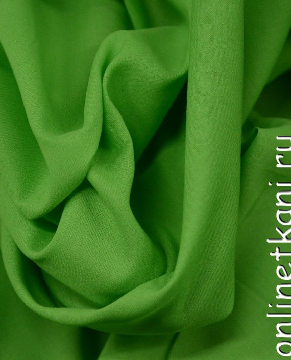Ткань Батист 0002 цвет зеленый картинка 2