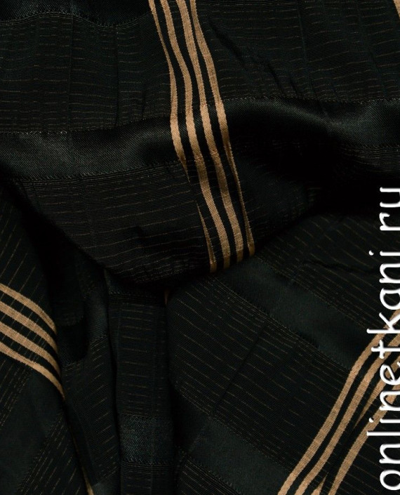 Ткань Хлопок Рубашечный 0376 цвет черный в полоску картинка 2