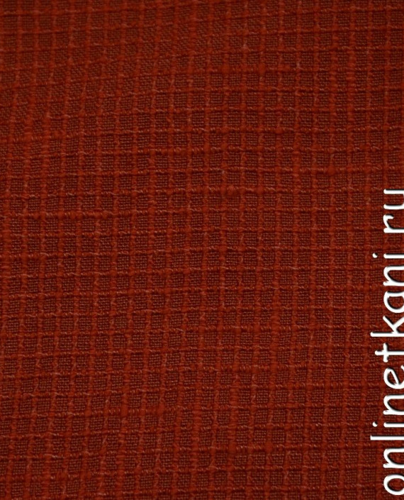 Ткань Хлопок Рубашечный 0383 цвет бордовый в клетку картинка