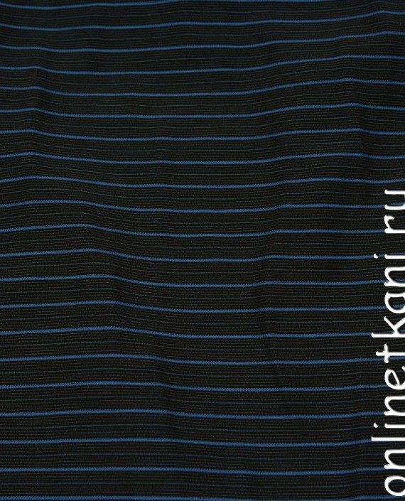 Ткань Рубашечная 0419 цвет синий в полоску картинка 1