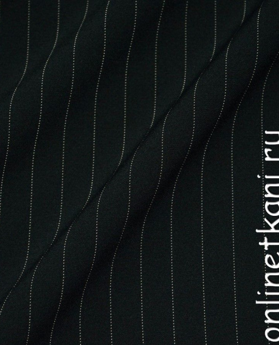 Ткань Рубашечная 0437 цвет черный в полоску картинка