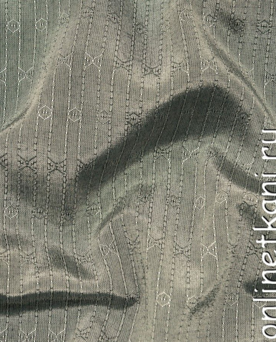 Ткань Рубашечная 0438 цвет серый в полоску картинка 1
