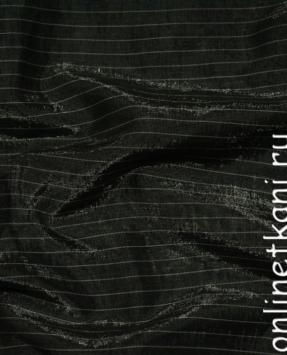 Ткань Рубашечная 0440 цвет черный в полоску картинка