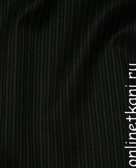Ткань Рубашечная 0441 цвет черный в полоску картинка