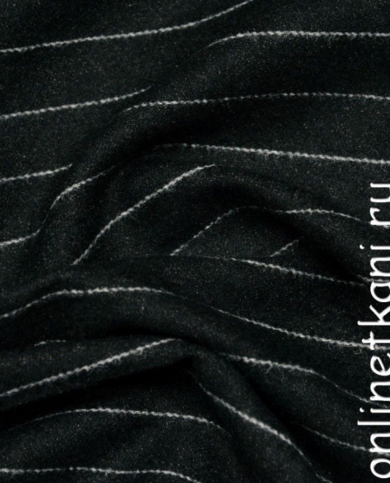Ткань Рубашечная 0443 цвет черный в полоску картинка