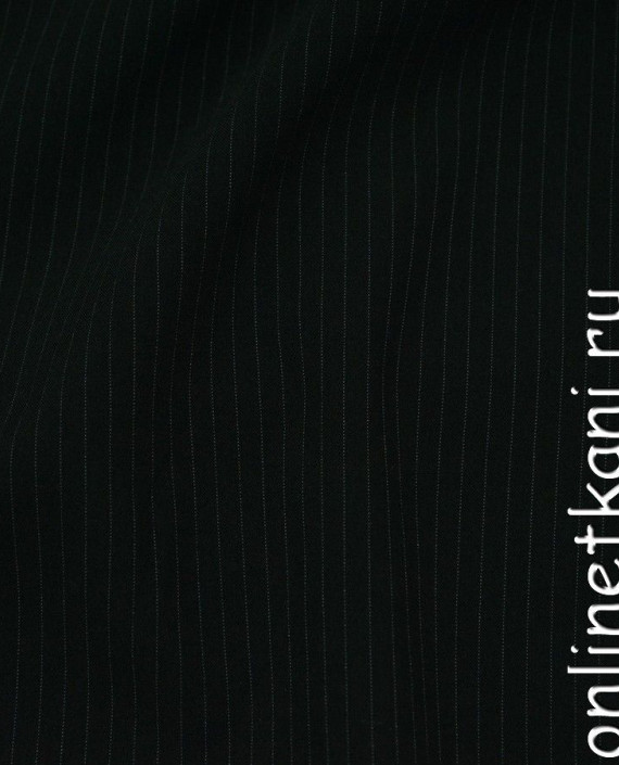 Ткань Рубашечная 0473 цвет черный в полоску картинка