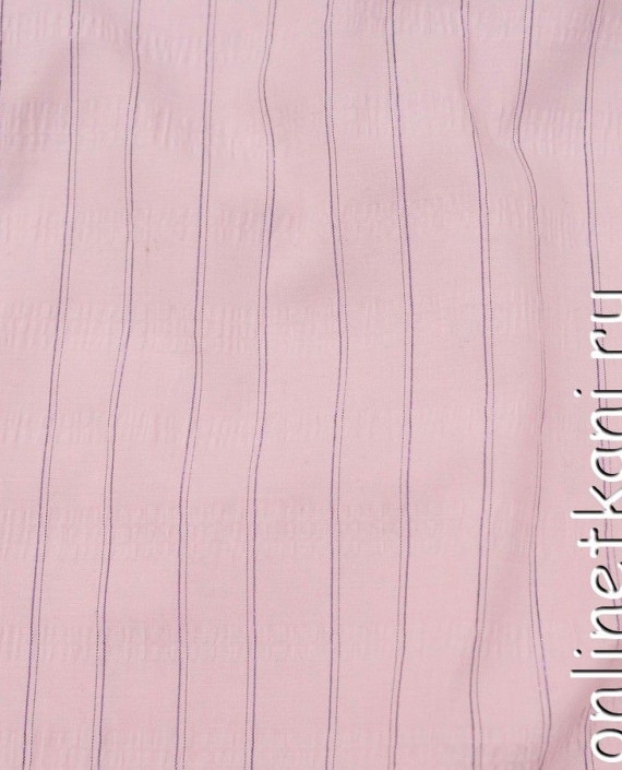 Ткань Рубашечная "Лепесток" 0475 цвет розовый в полоску картинка 2
