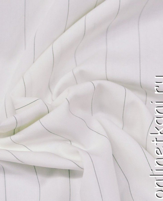 Ткань Рубашечная 0479 цвет белый в полоску картинка