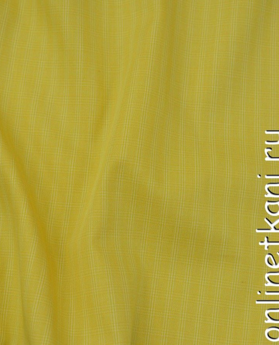 Ткань Рубашечная 0512 цвет желтый крупа картинка 1
