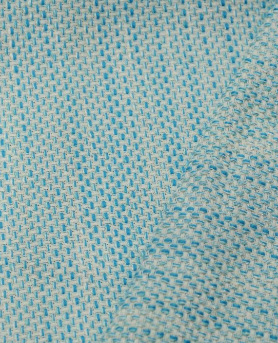 Ткань Хлопок Костюмный 1903 цвет голубой картинка 2